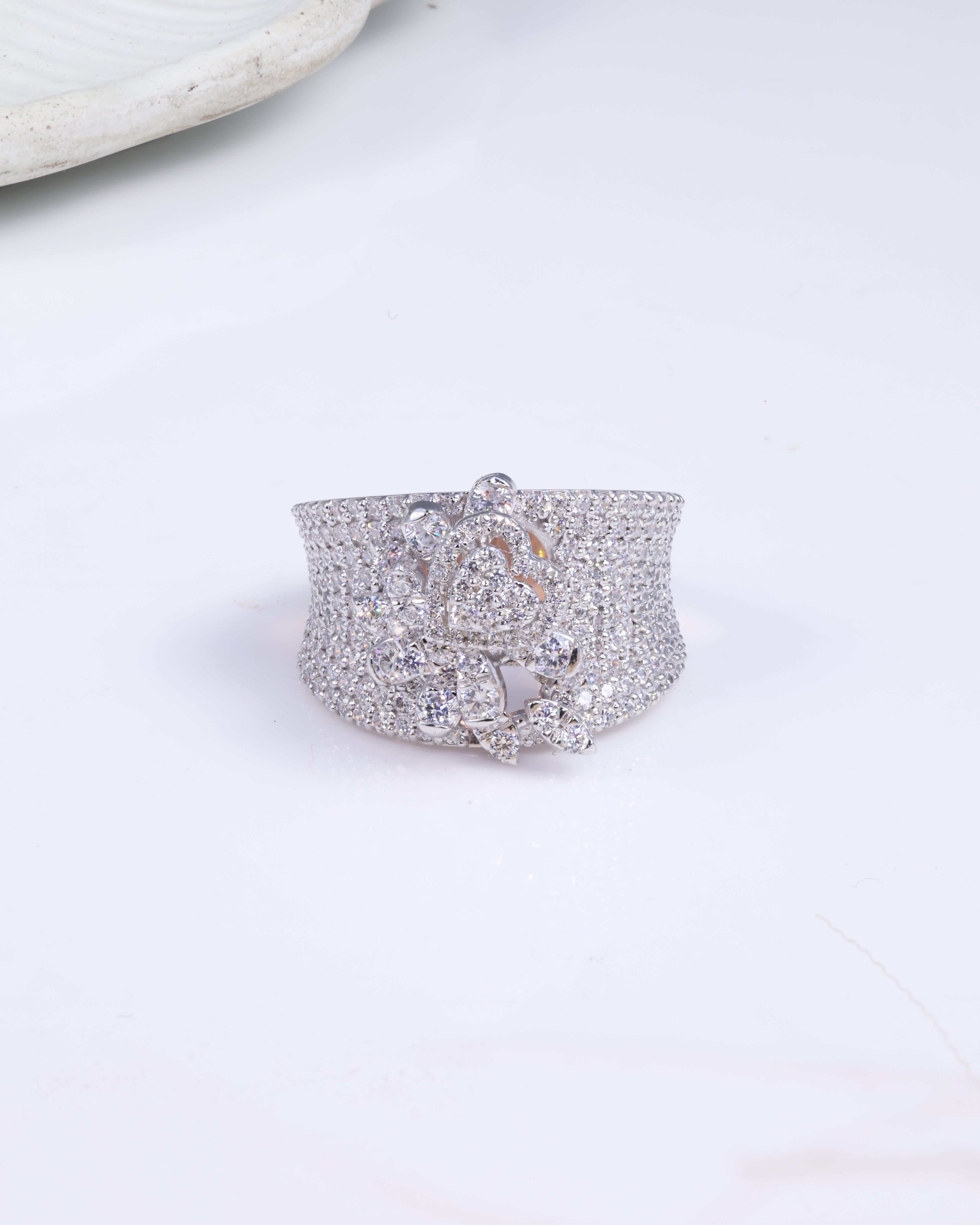 Crystal Bloom Statement Ring