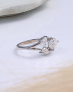 Elegant Pear Crystal Ring