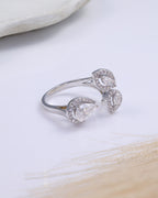 Pear Drop Open Ring