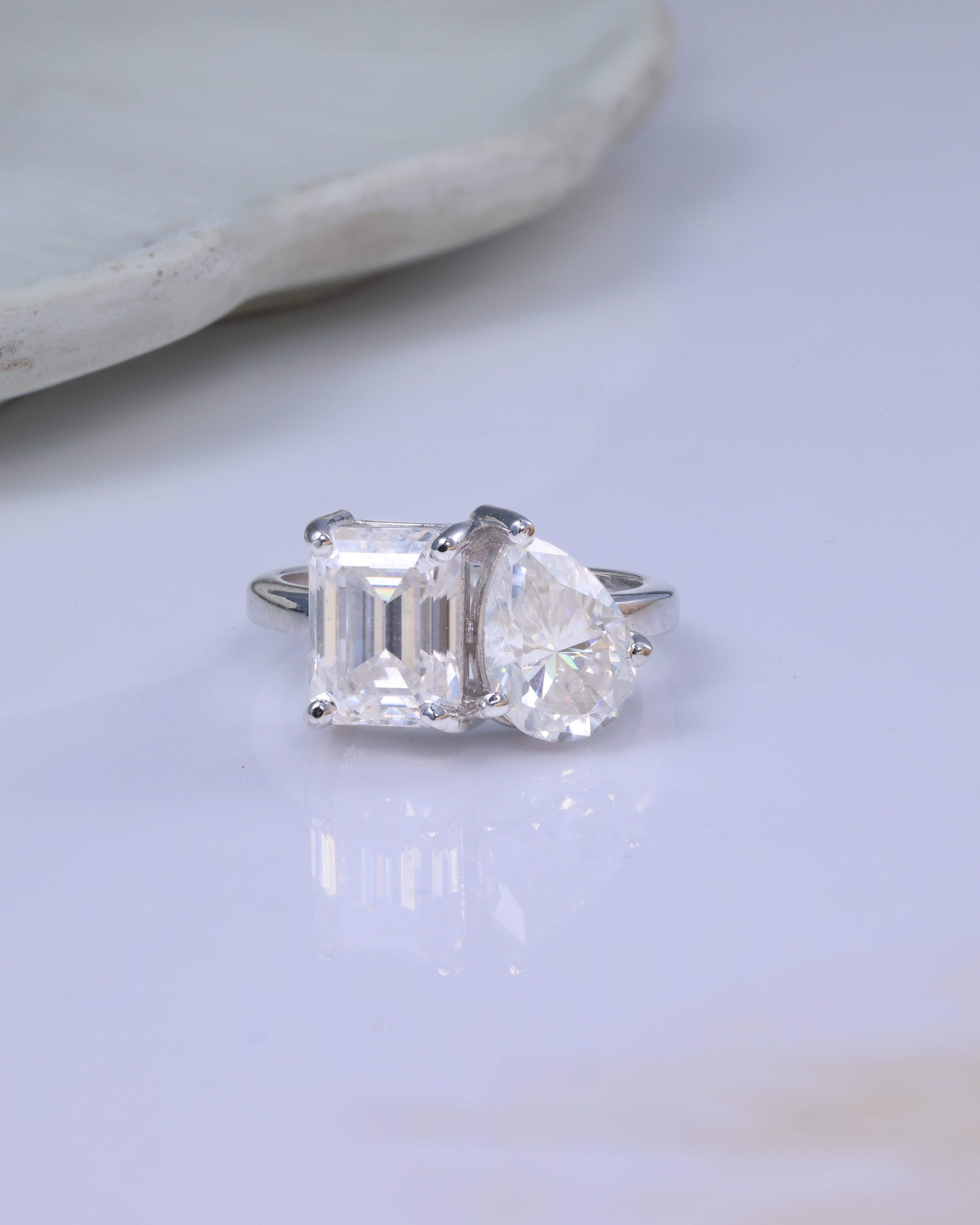 Twin Stone Statement Ring