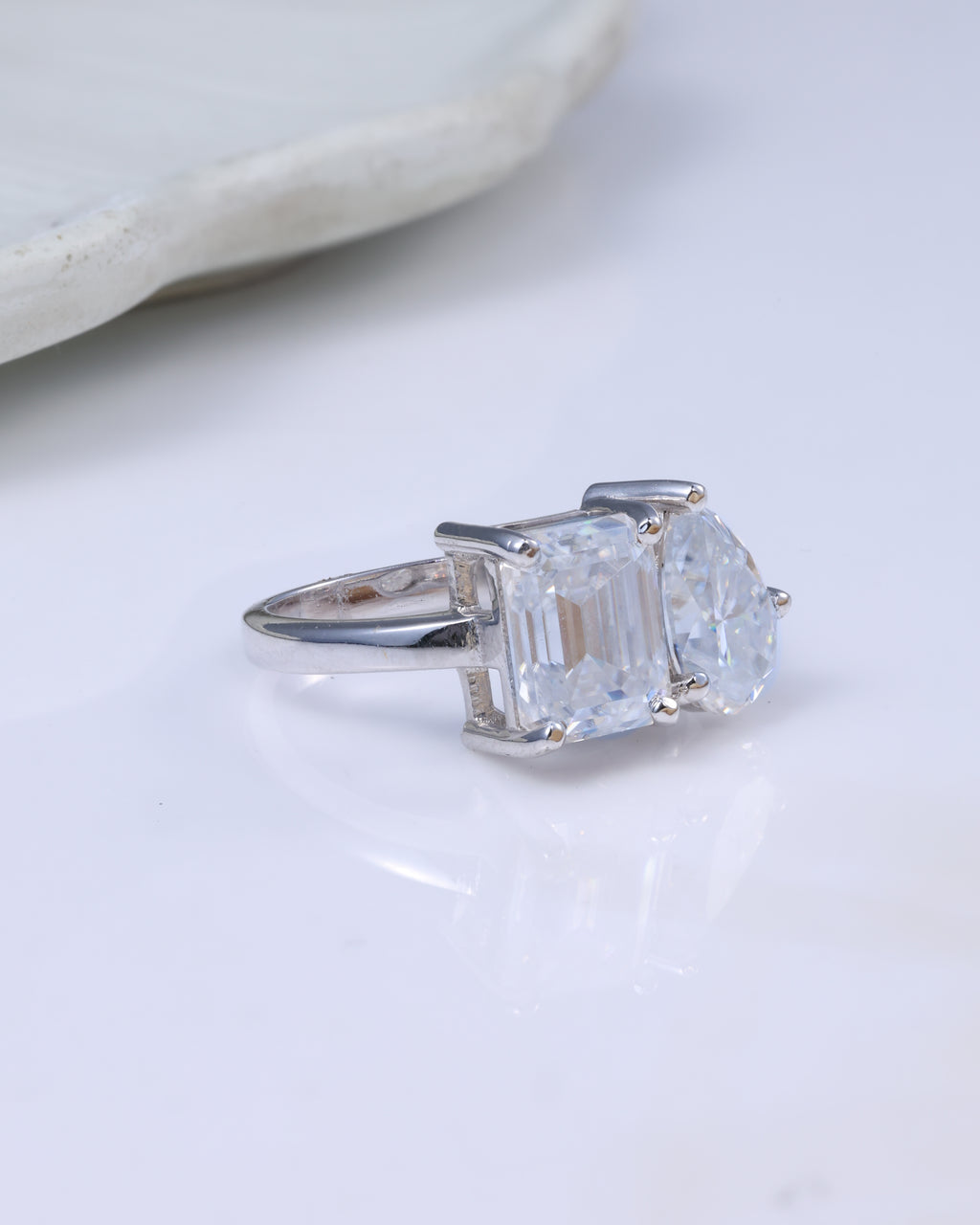 Twin Stone Statement Ring
