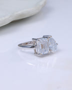 Twin Stone Statement Ring