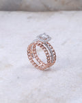 Rose Gold Chain Spark Ring