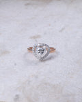 Heart Halo Diamond Ring