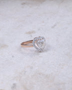 Heart Halo Diamond Ring