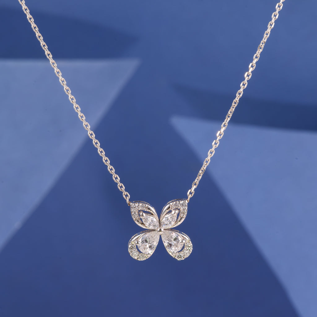 Butterfly Crystal Pendant Chain