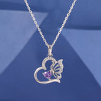 Butterfly Heart Pendant Chain