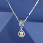 Elegant Teardrop Crystal Pendant Chain