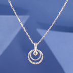 Round Crystal Pendant Chain