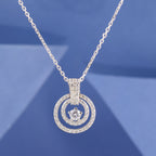 Classic Halo Circle Pendant