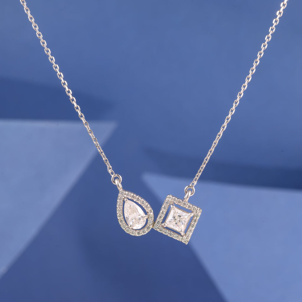 Dual Stone Pendant Chain
