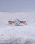 Rose Gold Halo Ring