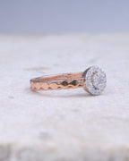 Rose Gold Halo Ring