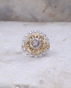 Radiant Mandala Diamond Statement Ring