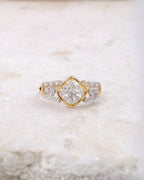 Floral Spark Gold-Plated Ring