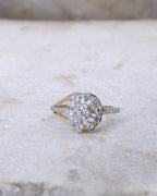 Elegant Floral Diamond Ring