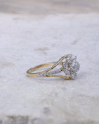Elegant Floral Diamond Ring