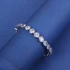 Classic Round-Cut Crystal Tennis Bracelet
