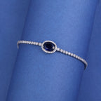 Midnight Blue Crystal Tennis Bracelet