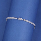 Elegant Baguette Crystal Tennis Bracelet