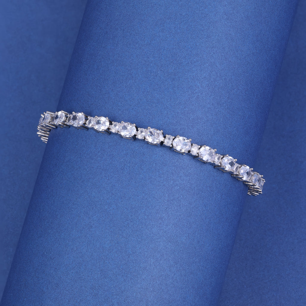 Classic Round Crystal Tennis Bracelet