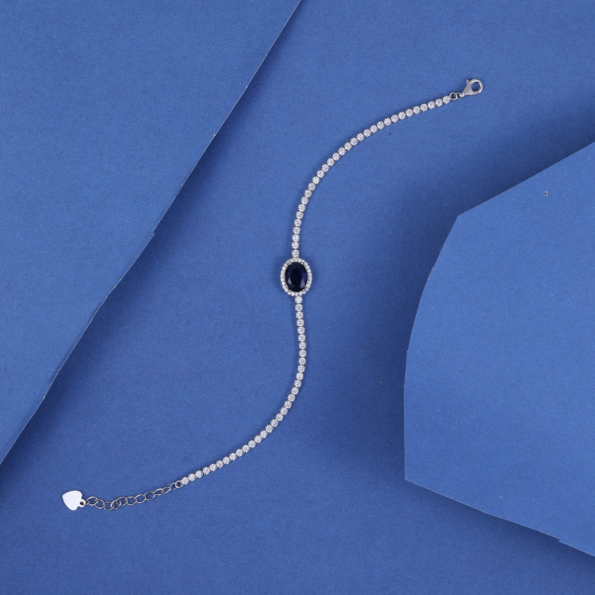 Midnight Blue Crystal Tennis Bracelet