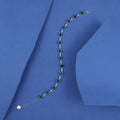 Emerald Green Crystal Tennis Bracelet