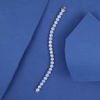 Classic Round-Cut Crystal Tennis Bracelet