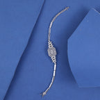 Elegant Geometric Crystal Bracelet