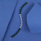 Emerald Green & Crystal Luxe Bracelet
