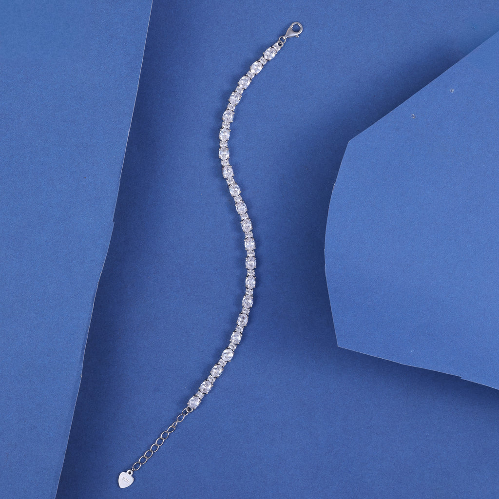 Classic Round Crystal Tennis Bracelet
