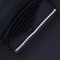 Classic Round-Cut Crystal Tennis Bracelet