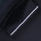 Classic Round-Cut Crystal Tennis Bracelet