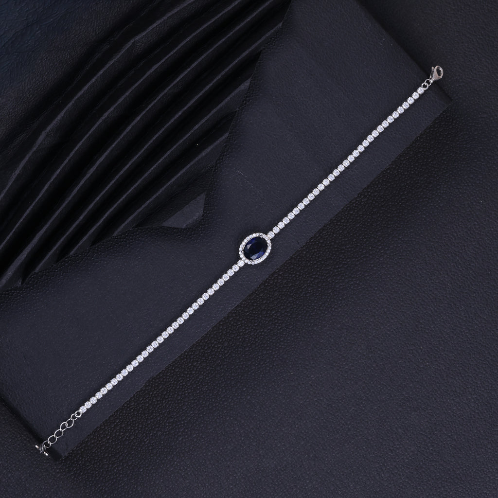 Midnight Blue Crystal Tennis Bracelet