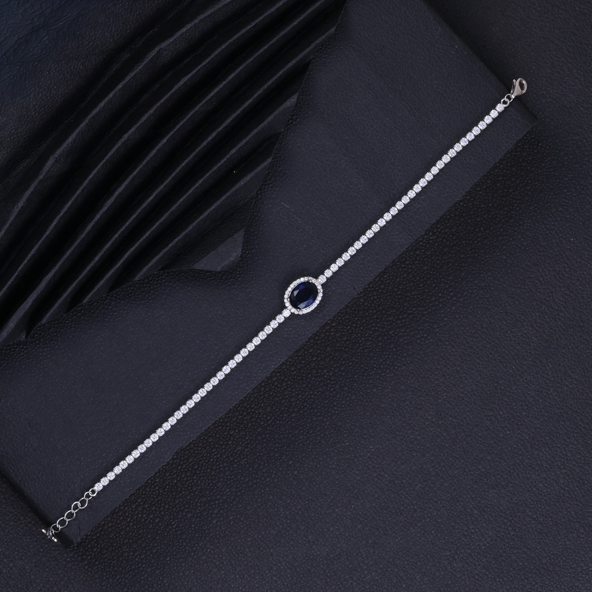 Midnight Blue Crystal Tennis Bracelet