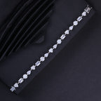 Elegant Mixed-Cut Crystal Bracelet