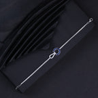 Elegant Blue Crystal Infinity Bracelet