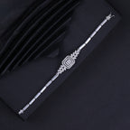 Elegant Geometric Crystal Bracelet