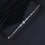 Rose Gold Celestial Crystal Link Bracelet