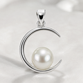 Moonlit Pearl Silver Pendant