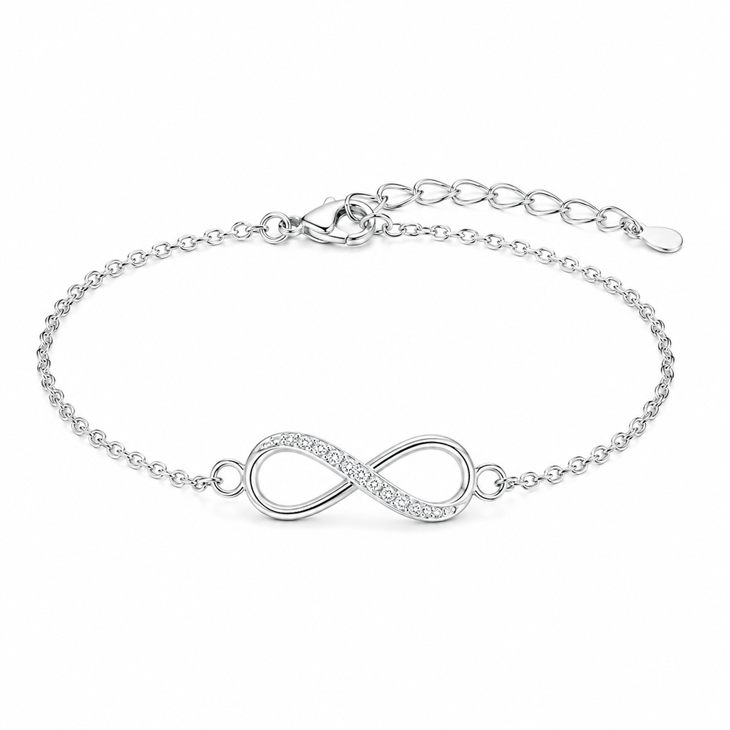Infinity Love Silver Bracelet