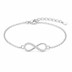 Infinity Love Silver Bracelet