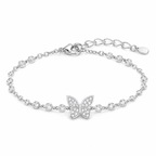Butterfly Elegance Silver Bracelet