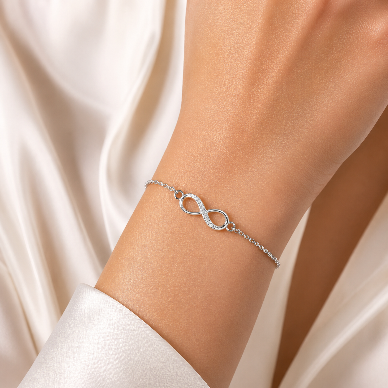 Infinity Love Silver Bracelet